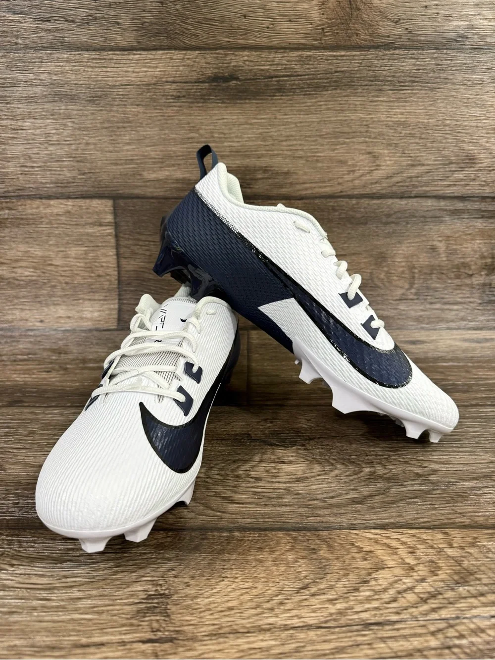 NEW Nike Vapor Edge Speed 360 2 TB Football Cleats White Navy Mens Sz 12.5‎